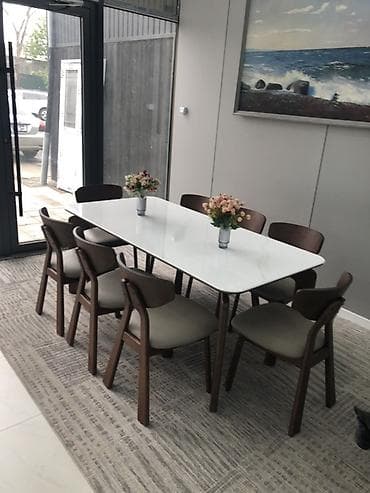 Кухонный стол и стул, Новый, Самовывоз, цвет - Белый