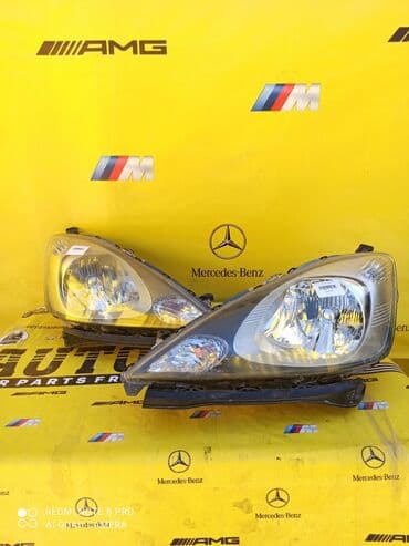 стопсигналы фит: Алдыңкы фаралар комплектиси Honda 2009 г., Колдонулган, Оригинал, Жапония — 1