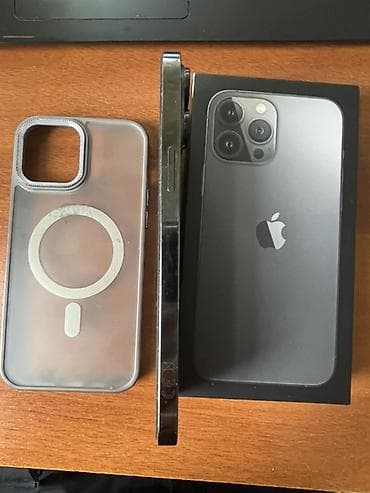 Apple iPhone: IPhone 13 Pro Max, Б/у, 128 ГБ, Графит, Коробка, 87 % — 4