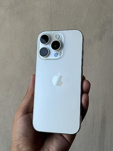 IPhone 16 Pro, Б/у, 128 ГБ, White Titanium, 90 % at lalafo.kg IPhone 16 Pro, Б/у, 128 ГБ, White Titanium, 90 %