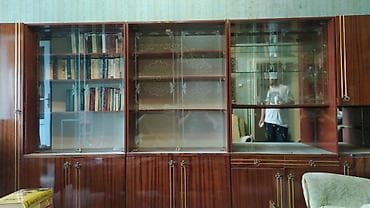 Мебель: Мебельный гарнитур в классическом стиле (массив/шпон под красное — 1