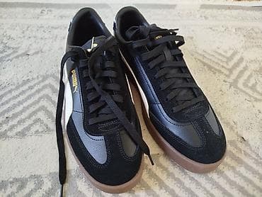 мужские кожаные ботинки: Мужские кроссовки, 43, Puma, Новый, цвет - Черный, Платная доставка — 4
