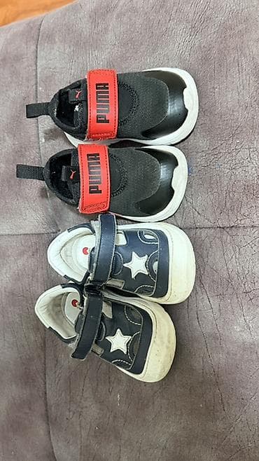 Детская обувь, комплект из 2 пар. 1) Кроссовки PUMA для малышей - at lalafo.kg Детская обувь, комплект из 2 пар. 1) Кроссовки PUMA для малышей -