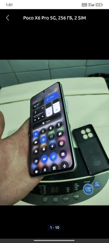 сдать телефон на запчасти: Poco X6 Pro 5G, Б/у, 256 ГБ, цвет - Черный, 2 SIM — 2