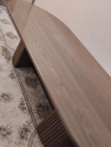 Мебель: Дизайнерский овальный стол (без стульев) - Стол овальной формы с — 2