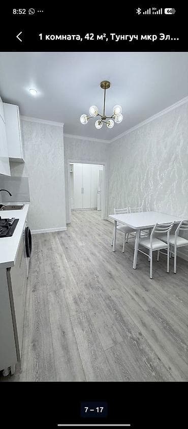 discovery studio: 1 комната, 42 м², Тунгуч мкр Элитка, 8 этаж, Евроремонт — 7