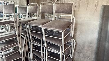 все для ресторана: Стул для кафе, ресторанов, Железо, цвет - Зеленый — 3