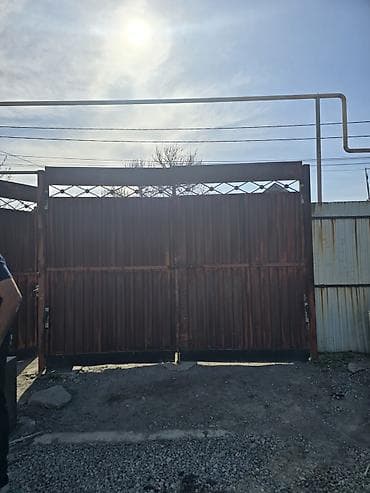 магнитный датчик: Распашные металлические ворота с калиткой - Конструкция — 2