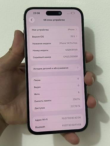 ipad 4 mini: IPhone 14 Pro Max, Б/у, 256 ГБ, Deep Purple, Чехол, 90 % — 6
