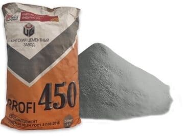 Портланд цемент, M-450, цвет - Серый, 50 кг/м³, Оптом