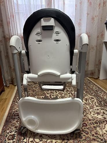 итальянские: Стульчик для кормления, Б/у, Peg perego, Пластик, Трансформер, цвет - Черный, Самовывоз — 7