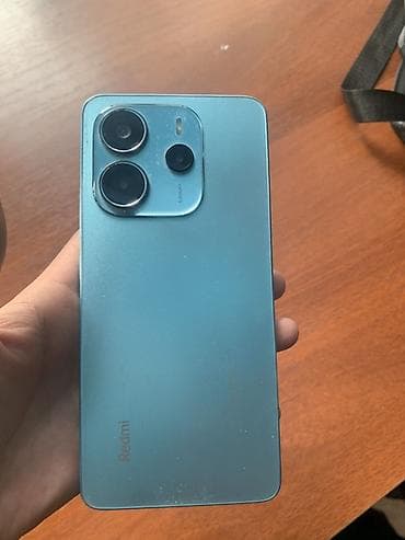 Redmi, Redmi Note 14, Б/у, 256 ГБ, цвет - Голубой, 2 SIM