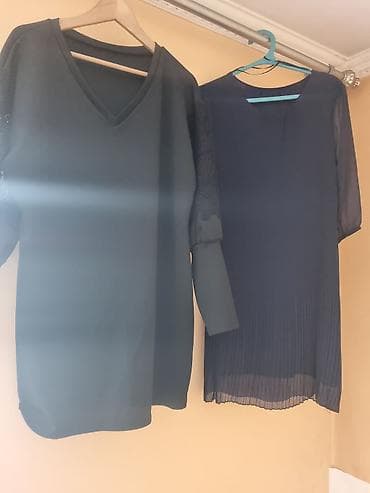 женское платье: Повседневное платье, Лето, Короткая модель, Шифон, Прямое, M — 1