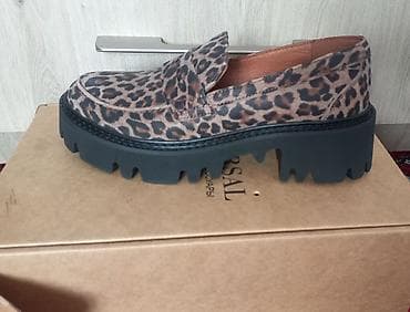 Сабо: Женские лоферы с леопардовым принтом на массивной тракторной подошве — 6