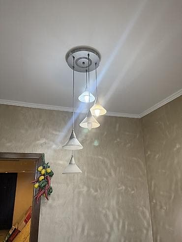 шипу: Подвесной потолочный светильник на 5 плафонов - Дизайн: каскад из — 1