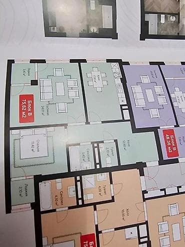2 room flat: 2 комнаты, 76 м², 8 этаж, Готовая ПСО (под самоотделку) — 3