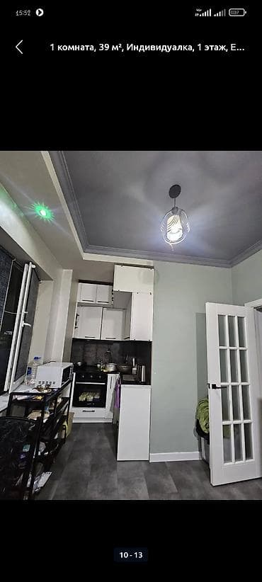 osh flats: 1 комната, 39 м², Индивидуалка, 1 этаж, Евроремонт — 4