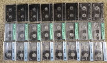 магнитофон касетный: Аудиокассеты оригинал TDK, BASF, SONY, RAKS,KONICA,SMAT. 1.TDK, BASF — 6