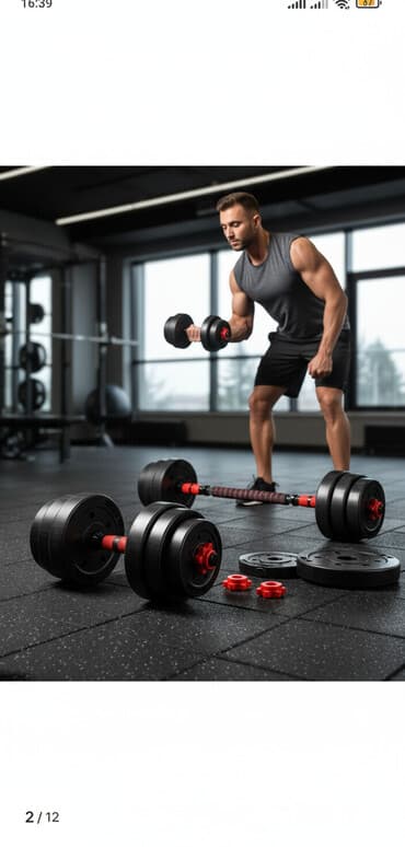 эллипсоидный тренажер купить: Разборные гантели/штанга 20 кг — универсальный набор для домашних — 1