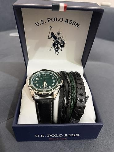 apple magic mouse 2: Подарочный набор U.S. Polo Assn. Состав: - Мужские кварцевые наручные — 3