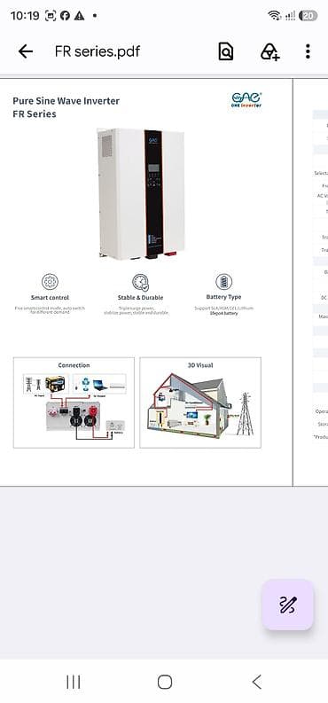 Үй жана бакча: Гибридные инверторы и системы хранения энергии ONE Inverter / TTNergy — 2