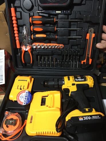 шуруповерт набор: Отличный шуруповёрт на батарейках с хорошим большим наборам для — 1