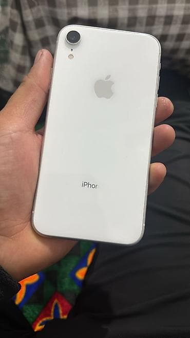 Уюлдук телефондор жана аксессуарлар: IPhone Xr, Колдонулган, 128 ГБ, White Titanium, Коргоочу айнек, 77 % — 3