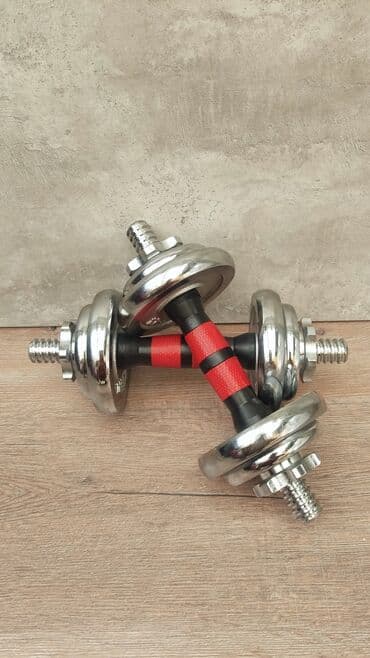 Гантели по 5кг каждая 4 блина по 1,25кг 4 блина по 0.5кг общий вес at lalafo.kg Гантели по 5кг каждая 4 блина по 1,25кг 4 блина по 0.5кг общий вес