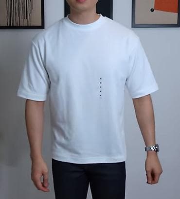 пошив мужской одежды: Мужская футболка, L, XL, Uniqlo, Новый, цвет - Серый, Самовывоз, Бесплатная доставка, Платная доставка — 2
