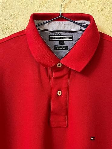 зипка поло: Мужские поло — набор из 3 штук - Красное поло Tommy Hilfiger — 6
