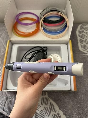 робот пылесос: 3D-ручка 3DPEN-2 с ЖК-дисплеем Комплектация: - 3D-ручка (фиолетовый — 2