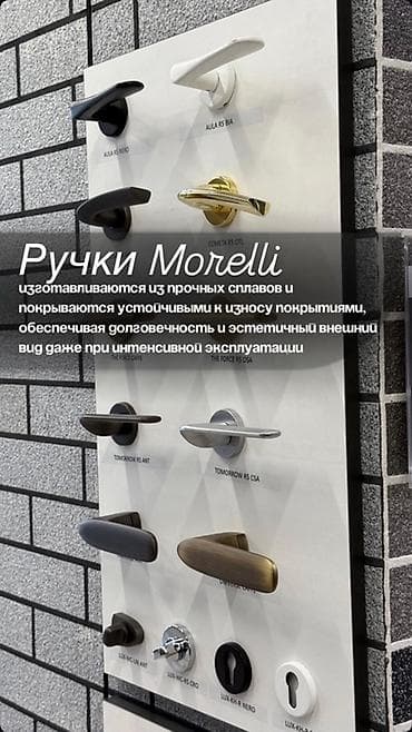 ручки для кухонной мебели в леруа: Дверная ручка, Для межкомнатных дверей, Металлические — 1
