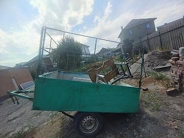 Одноосный легковой прицеп с каркасом под тент/надставными бортами — 1