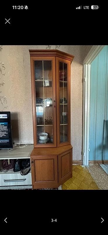 Үй жана бакча: Дубал шкаф, Дубал шкаф түрү: Модулдуу, Үй, конок бөлмөсү үчүн, Өзгөчөлүктөрү: Тамак-аш идишин сактоо үчүн — 3