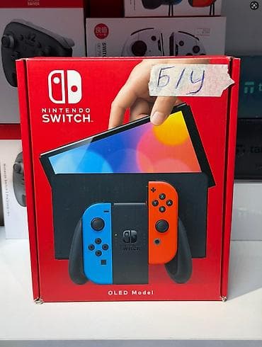nitendo switch: Nintendo Switch OLED (модель с неоновыми Joy‑Con) Комплектация: - — 3