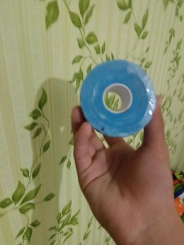 повязки: Кинезиологический тейп, синий. - Размер: 5 см × 5 м (указано на — 2