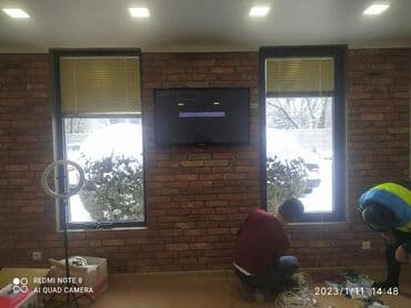 Установка телевизоров,установка креплений к телевизору, установка