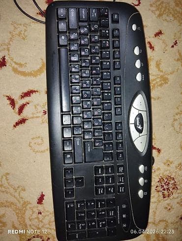 Компьютеры, ноутбуки и планшеты: Клавиатура, Мембранная, Проводное подключение, Размер: 100% — 1