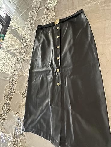 slim patch: Юбка, Модель юбки: Прямая, Миди, С вырезом — 1