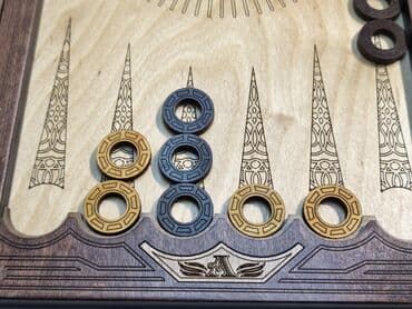 Нарда: Нарды из дерева с художественной гравировкой - Корпус и игровое поле — 4