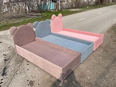 сухой басейин: Детская односпальная кровать с мягким изголовьем «Мишка» - Дизайн — 3