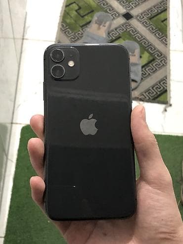 iphone case: IPhone 11, Б/у, 128 ГБ, Черный, 74 % — 1