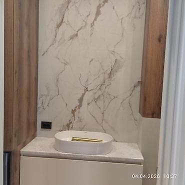 голубая кухонная мебель: Кухонный гарнитур, цвет - Серый — 5