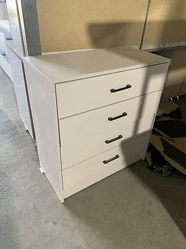 мини стенка: Спальный гарнитур, Новый, Двухъярусная кровать, МДФ, цвет - Белый — 5