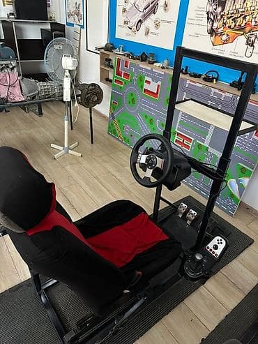 Техника и электроника: Два полноценных учебных/игровых автотренажёра на базе рулевых — 3