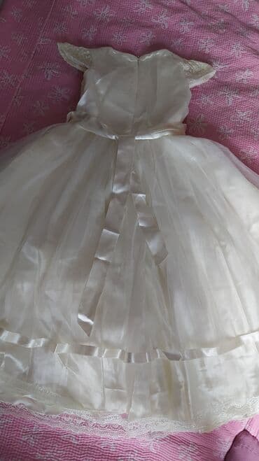 платье дордой: Детское платье, цвет - Белый, Новый — 2