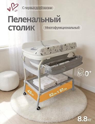 новорождённые вещи: 🛁 Продам детскую ванночку на колёсиках + пеленальный столик Очень — 2
