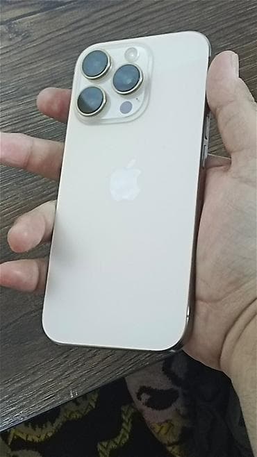 IPhone 16 Pro, Б/у, 256 ГБ, Desert Titanium, Коробка, 90 % at lalafo.kg IPhone 16 Pro, Б/у, 256 ГБ, Desert Titanium, Коробка, 90 %