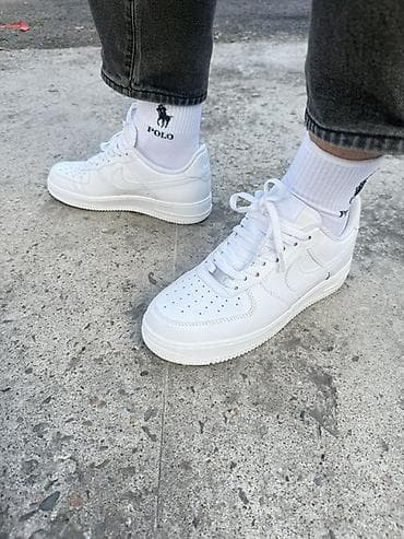 Мужские кроссовки, 35, 35.5, 36, Nike, Новый, цвет - Белый, Платная доставка