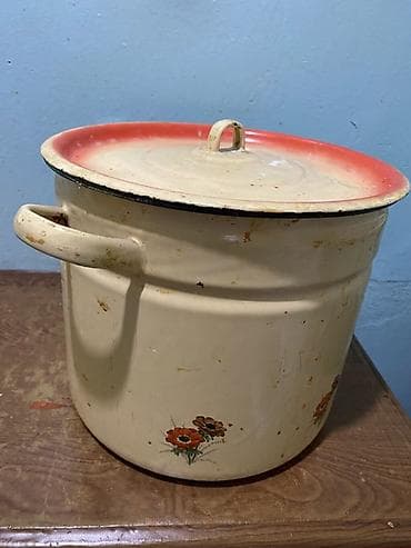 Посуда: Самовар электрический + алюминиевая кастрюля с крышкой + чугунный — 10